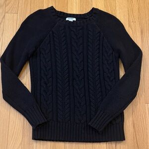 Old Navy Black Cable Knit Sweater